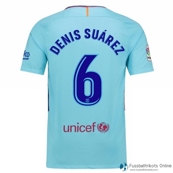 Barcelona Trikot Auswarts Denis Suarez 2017-18 Fussballtrikots Günstig